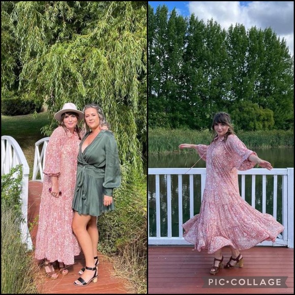 Free People Sheer Floral Tiered Ruffle Midi Dress - Picture 4 of 11